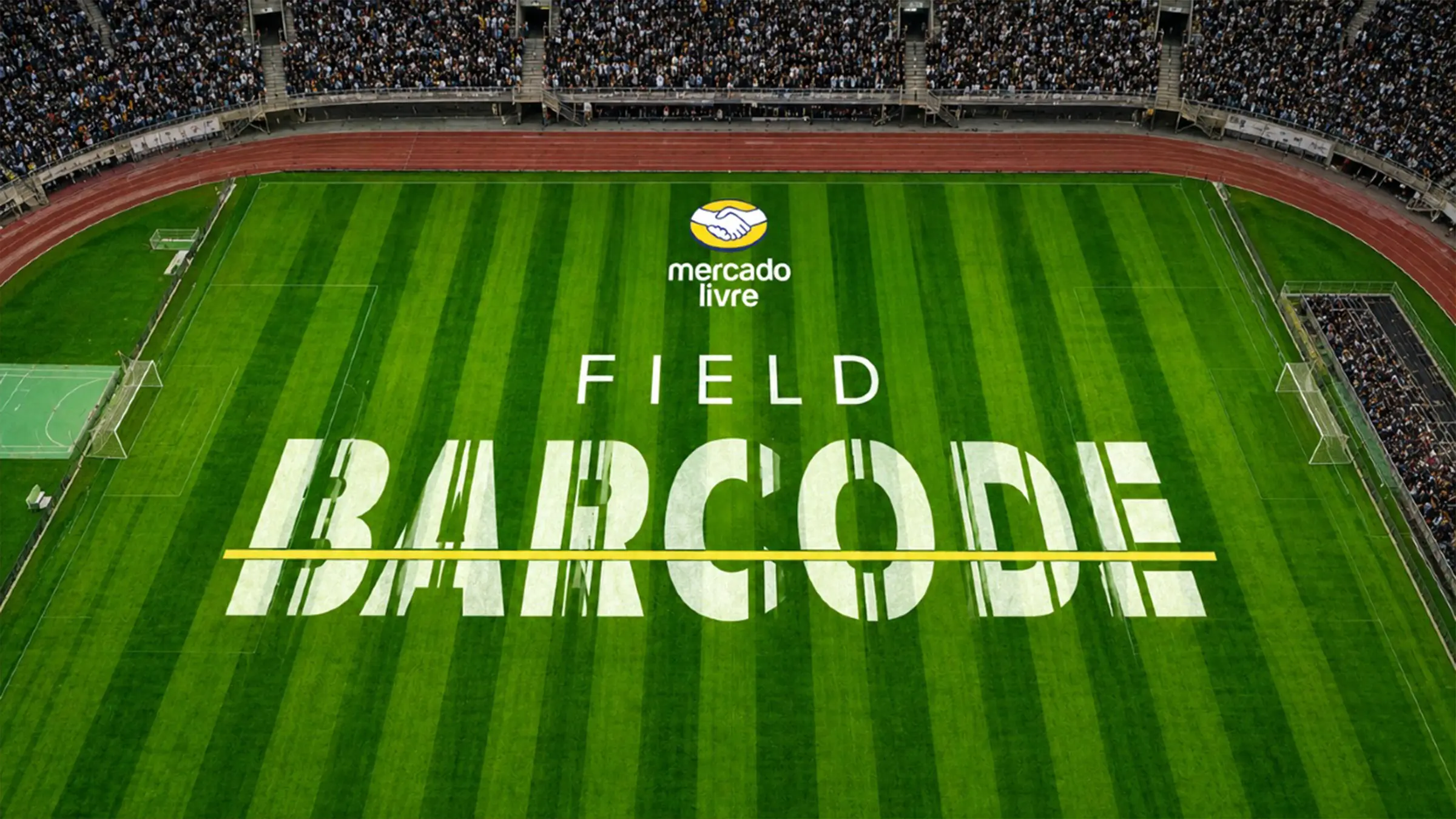 Mercado Libre Turned a Soccer Field Into a Giant Barcode
