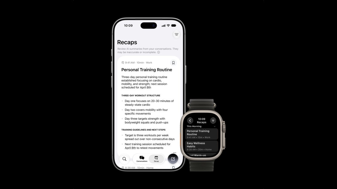 Apple Watch Is About To Remember Your Conversations For You
